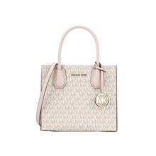 Michael Kors Mercer Signature 女款斜挎手提包 35S1GM9M2B PWD BLSH MLT - 香草色配粉紅35S1GM9M2B PWD BLSH MLT - 查看 1