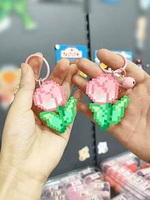 24色 Perler 珠子套組 (2.6mm)，包含珠子板、鑷子、收納盒、托盤和 3D 像素藝術珠子。非常適合 DIY 手作、像素藝術、裝飾手工、手工禮物和學校手工活動。(Perler 珠子、熔融珠、Perler 珠子) - 多色 - 查看 7