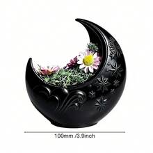 1 chậu cây hình lưỡi liềm, thiết kế bầu trời sao, chậu trồng cây mọng nước trong sân vườn, thích hợp cho cây mọng nước, hoa nhỏ và xương rồng, bình trồng cây bằng nhựa trang trí, trang trí nhà cửa, trang trí phòng khách, cây giả, trang trí văn phòng, đồ dùng làm vườn, trang trí sân vườn - Chậu hoa mặt trăng - Xem 9