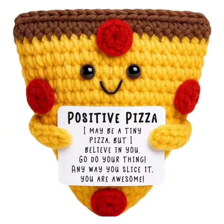 1 Stück kleine Pizzastücke bringen festliche Freude und großen Glauben! Ob jemand eine Rede vorbereitet, einen Traum startet oder einfach nur das Jahresendchaos überlebt, dies ist das perfekte "Mach dein Ding" Geschenk. Es ist wie das Senden einer fröhlichen Weihnachtsmann-Ermutigung - nur aus Garn, Wärme und guter Atmosphäre gemacht. Ein interessantes Urlaubsanreizgeschenk sagt: Du schaffst das, mach weiter. - Verschiedenfarbig - Übersicht 1