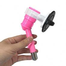 1 pieza Dispensador de agua para mascotas de acero inoxidable con bola rodante, diseño de doble surtidor que se ajusta a botellas de bebidas, color aleatorio - 500 - Ver 7