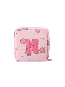 Sanitary Pad Storage Bag, Letter Pattern Sanitary Pad Storage Bag, Portable Makeup Lipstick Bag, School Supply Storage Bag, Can Be Used To Store Sanitary Pads, Liners, Cosmetics, Essential For Women On The Go - Multicolor - View 17
