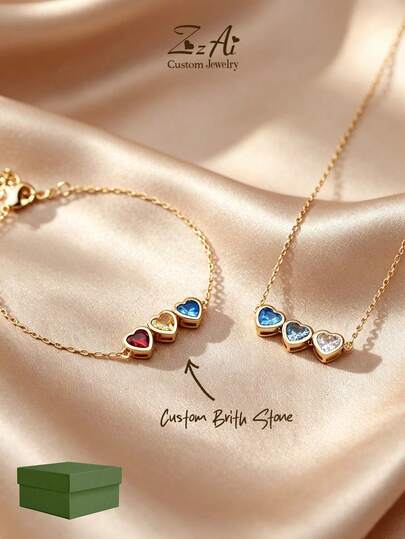 1 set Juego de joyas personalizado de oro de 18k y acero inoxidable, con forma de mariposa, estilo de granallado de color degradado, aretes, pulsera, collar, adecuado para regalos del Día de la Madre, regalos del Día de San Valentín.