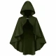 Hooded Cape Women's Shawl Green