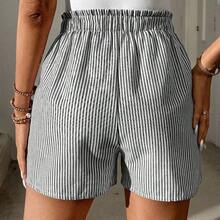 Women's Striped Elastic Waist Cotton Shorts With Pockets, Casual Summer Style Pure Cotton
100% Cotton - Multicolor - Ver 3
