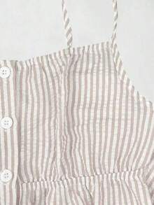Sweetro Conjunto de dos piezas para mujer para uso diario - Caqui - Ver 5