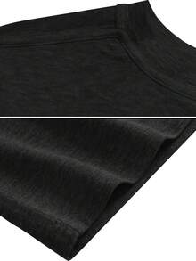 Women's Casual Sports T-Shirt With Adorable Dog Print | Comfortable, Stylish And Versatile Fit, Ideal For Any Occasion, Round Neck, Medium Stretch Fabric. - 黑色 - 查看 4