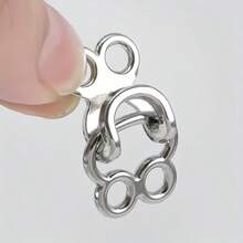 5 chiếc khuy bấm kim loại hợp kim chịu lực cao, kiểu móc cài, không cần may, thích hợp cho đồ thủ công, quần áo, túi xách, quần, váy, áo khoác, nhỏ gọn và kín đáo. - Nhiều kiểu dáng - Xem 3