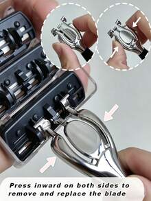 Vintage Style Men's Manual Shaver Set, 6-Layer Precision Blades, Ergonomic Premium Handle Razor Stand, Comes With 6/12/18 Replacement Blades, Fully Washable, One-Click Blade Replacement, Clean And Smooth Shaving. Durable And Practical. Traditional Men's Care Essential, Thoughtful Gift For Father's Day Or Birthday. - 1 Razor Handle + 12 Razor Blades - View 6