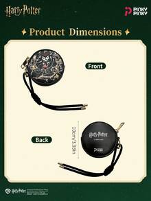 Harry Potter Coin Purse Black Family Zipper Mini Bag Earphone Case Pouch Vintage Key Pouch For Christmas Halloween Birthday Party Gift - Multicolor - View 8