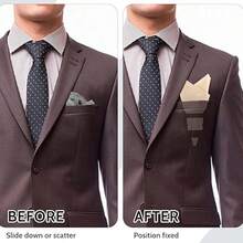 Bộ 2 khăn cài túi áo cho nam, khăn tay nam nữ kèm hộp đựng khăn cài túi, thích hợp cho vest, đám cưới, tiệc tùng, công sở và các dịp trang trọng khác. - Nhiều màu - Xem 4