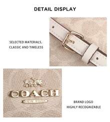 Coach Teri Printed Women's Shoulder Crossbody Handbag CV933IMXDM - 沙黃色配白色CV933IMXDM - 查看 10