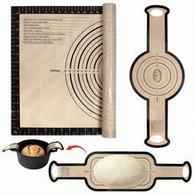 3pcs Silicone Baking Mat Set - 0.4mm Non-Stick & Easy Clean Reusable Silicone Baking Mat For Cookies, Bread, Pastries, Kneading Dough, With Long Handle Transfer Mat, Measured For Holiday Baking, Easy To Clean - View 13