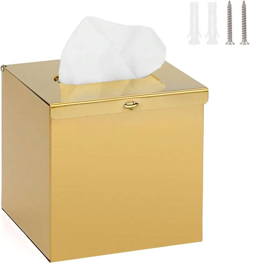 Tissue Box & Rack - Dorado - Voir 1