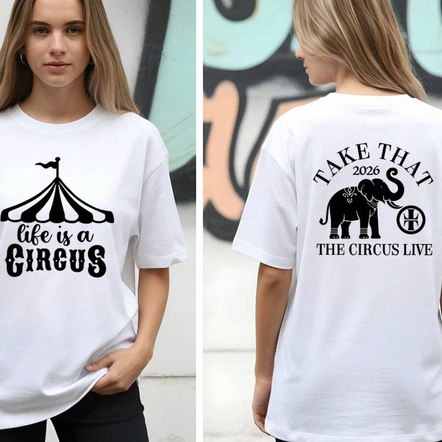 Take That The Circus Live Tour 2026 T-Shirt. - 白色 - 查看 1