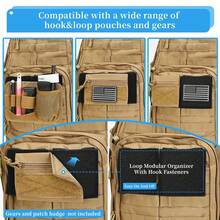 Molle Patch Panel, Tactical Molle Multifunctional Backpack Bottom Convenient Outdoor Name Sticker Felt Molle Patch Board With Additional Base Morale Patch Bottom Tactical Vest Functional Base Tactical Backpack Accessory - Multicolor - View 4