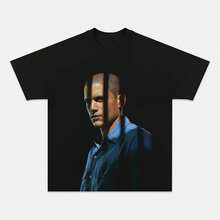 Camiseta Vintage de Prison Break Michael Scofield para hombre y mujer, camiseta informal de algodón con estampado de serie de televisión Retro, camiseta de manga corta - forma - Ver 1