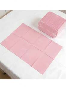 20pcs Disposable For Nail Art Tattoo Table Mat, Absorbent Leak Proof Tattoo Workbench Cover, Soft Salon Towel For Nail Artists, Tattoo Artists And Piercing Studios - Pink - View 4
