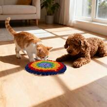 Multi-Layer Sniffing Mat For Pets, Bite-Resistant Anti-Slip Slow Feeder Mat, Suitable For Cats And Dogs, Interactive Training Mat, Pet Supplies - Multicolor - View 17