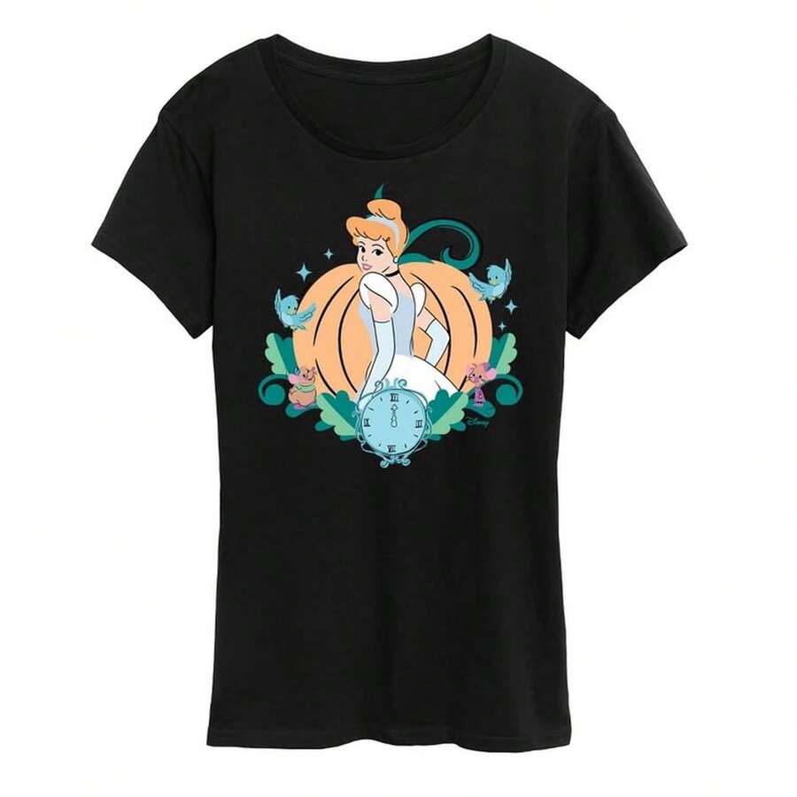 WoM1en's C1inderella Midnight Short Sve Graphic TShirt Black Medium220G Fundacin de AL1Godn masculina, 220 g de confort puro. CreA1DA1 Para todo ser humano, ya sea mujer u hombre. Tejido consistente de ptima C1Alidad, preparado para cualquier m1ontura, afelpado al contacto pero pensado para S1ostenerse. Prendas eriores transpirables de mujer, conjuntos otoales, vestuarios de vaC1Aciones, disfraces de new years para ella. - Negro - Ver 1