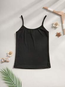 CELILIN Camiseta de tirantes 2 en 1 para mujer, vestido interior versátil, camiseta interior ajustada y transpirable para ir al trabajo y citas - Negro - Ver 6