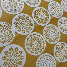 42pcs Mandala Pattern Plastic Dotting Painting Templates, Suitable For Wooden Furniture Decoration & Art Creation - Sets - View 5