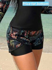 Swim SPRTY Pantalones cortos de natación con estampado para mujer, para la piscina, playa de verano - Multicolor - Ver 3