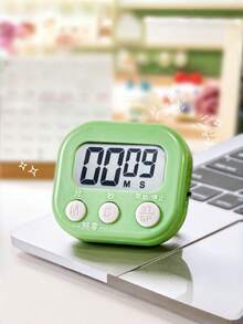 1 pieza Temporizador electrónico multifuncional, temporizador digital magnético con pantalla LCD grande, interruptor de alarma/silencio, adecuado para gestión del tiempo, cocina, fitness, reuniones, aula, regalo de cronometraje, esencial para apartamento y dormitorio - Multicolor - Ver 11