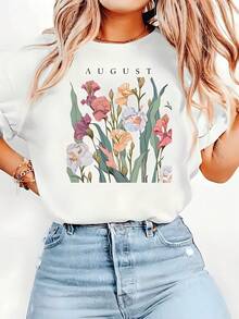 Camiseta de Manga Corta para Mujer - Negro - Ver 1