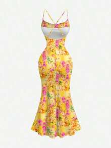 Vestido con cuello drapeado para mujer, ropa de otoño, vestido de mujer para San Valentín, vestido de baile de máscaras, vestidos elegantes para mujer - Multicolor 4 - Ver 2
