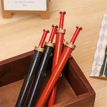 2pcs Creative Chinese Sword Neutral Gel Pens - Smooth Medium Tip, Suitable For School, Office And Gifts - A - View 2