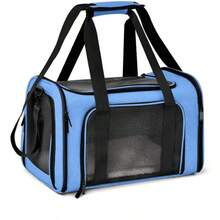Soft Foldable Cat/Dog Pet Carrier Bag, Portable Car Multi-Function Pet Travel Bag, Suitable For Small Dogs - Multicolor - View 2