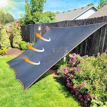 Red de sombra para exteriores con agujeros - Tela de sombra de alta calidad, duradera y resistente al desgarro, fácil de instalar, adecuada para balcón, patio y piscina, que proporciona un excelente sombreado, protección y privacidad, con ribete y anillos metálicos - Multicolor - Ver 6