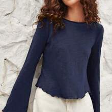 Women Blouses & Shirts - Navy Blue - View 1