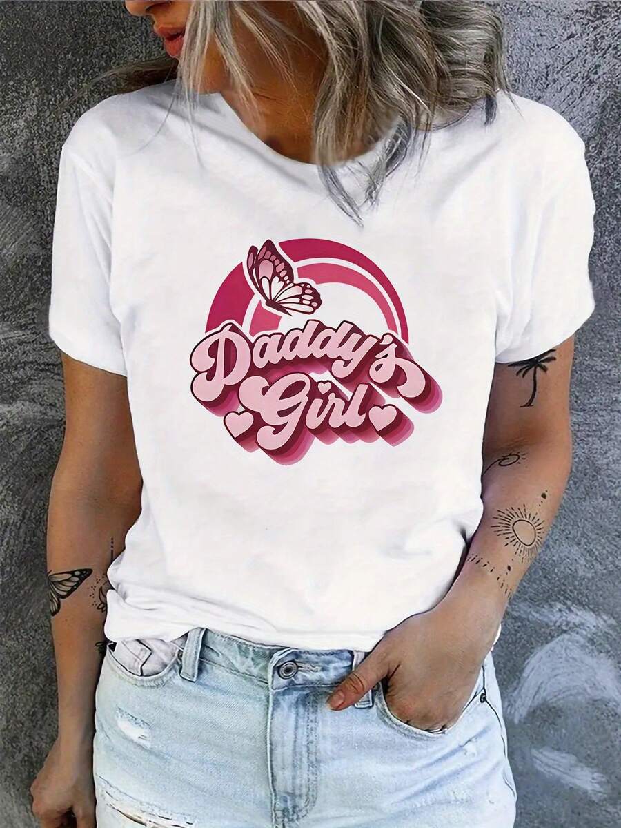 Elegant White T-Shirt For Women - Soft And Breathable Round Neck, Essential For Everyday Wear And Special Occasions, The Perfect Gift Choice For Mother And Daughter - Sizes S-XXL, Casual Design, Comfortable Fit, Short Sleeve T-Shirt, Versatile Item, Chic Fashion T-Shirt. - 白色 - 查看 1