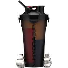 DualShaker Pro 32 Oz Shaker Bottle For Protein Shakes Shaker Cup W/Handle And Ball Blender Whisks Dual Mixing Shaker Bottle With Storage 2 In 1 For Travel To Go  Black - Black - View 6