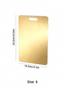 Powcan 1PC High Quality Double-Sided Stainless Steel Cutting Board - Reinforced, Durable, Mildew-Resistant, Suitable For Kitchen And Restaurant Use, Easy To Clean With Water, Clean And Hygienic - Gold - View 14