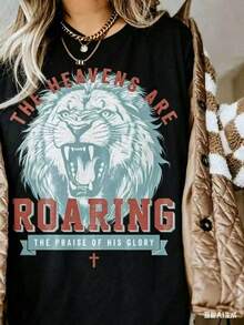 Camisetas Unisex Lindas y Casuales, Tela Premium, Camisetas Cristianas Boho, Camisetas con Versículos Bíblicos, Camisetas para Cristianos, Ropa de Jesús, Camisetas de Fe, Camisetas Casuales de Manga Corta para Hombres y Mujeres - Negro - Ver 3