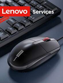 Lenovo M280 有線 USB 滑鼠，人體工學舒適握感，1200 DPI 辦公滑鼠，免驅動即插即用，適用於筆記型電腦、桌上型電腦、居家辦公 - 查看 7