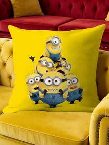 Bộ vỏ gối trang trí in hình các nhân vật Minions, gồm 4 thiết kế sống động với nền màu vàng rực rỡ và họa tiết nhóm/đơn lẻ ngộ nghĩnh. Được làm từ chất liệu mềm mại, mịn màng với hình in sống động, không phai màu, những chiếc vỏ gối này sẽ mang đến nét vui tươi, đáng yêu cho ghế sofa, giường ngủ hoặc không gian trang trí theo chủ đề, hoàn hảo cho những người hâm mộ các nhân vật biểu tượng này. - Nhiều kiểu dáng - Xem 7