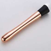 Profional Stainl Steel Cocktail Muddler Durable Easy To Clean Bar Tool Black - View 5