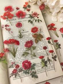 1 Pack 40pcs Plant Flower Rose Tulip Daisy PET Stickers Decorative Material DIY Scrapbook Stickers - DT534 - View 5