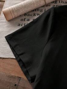 Camiseta Clásica de Manga Corta con Estampado de Rodajas de Naranja y Frutas, Nueva Colección de Verano, Camiseta Casual Elegante para Mujer, Ropa de , Éxito de - Negro - Ver 6