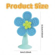 Suction Cup Rotating Flower Toy, Suitable For Desktops And Tile Walls, Eye-Catching Colorful Flowers, Perfect Newborn Gift - Multicolor - View 9