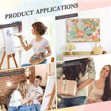 24-Color Adult DIY Digital Oil Painting Kit - 40*50cm/16*20inch Retro Bicycle With Flower Basket In Vibrant Colorful Garden Pattern, Includes 1pcs Canvas, 3pcs Different Paint Brushes & 1pcs Color Chart, Ideal For Living Room, Bedroom, Office & Home Wall Decoration, Perfect Gift For Valentine's Day, Birthday, Mother's Day, Christmas & All Holidays, Professional Adult Art Usage (Unframed) - Nhiều màu - Xem 8