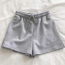 New Slimming Loose Casual Shorts For Women, Versatile For Daily Wear, Home, Dates - Gris Claro - Ver 5
