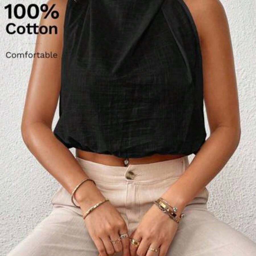 Women Blouses & Shirts - 黑色 - 查看 1