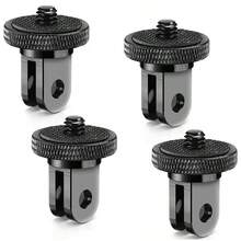 Bộ chuyển đổi ren 1/4"-20 phù hợp với máy quay hành động Hero 13/12/11/10/9/8 X5/X4 OSMO Action 6/5 Pro/4, kèm vít gắn chân máy và bộ chuyển đổi chân máy mini 1/4". - Xem 2