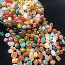 Natural Pebble Stones, Colorful Agate Stones, Suitable For Aquarium, Flower Pot, Decorative Purposes - A - View 1