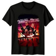 Camiseta Dawn of The Dead para hombre, camiseta clásica de verano de George Romero, película de terror de zombis, camiseta gráfica Retro de manga corta, ropa de calle para fanáticos - forma - Ver 1